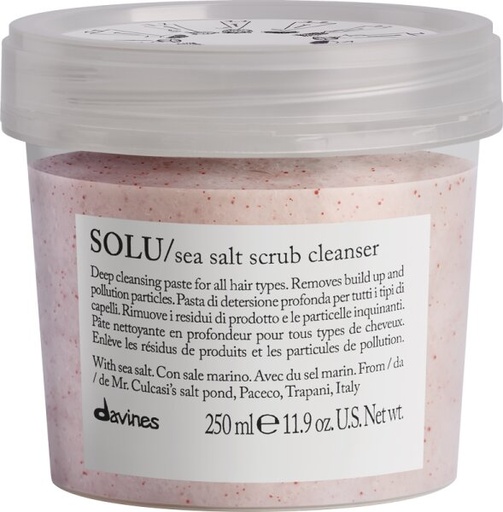 Davines - Solu Sea Salt Scrub Cleanser - 250ml 